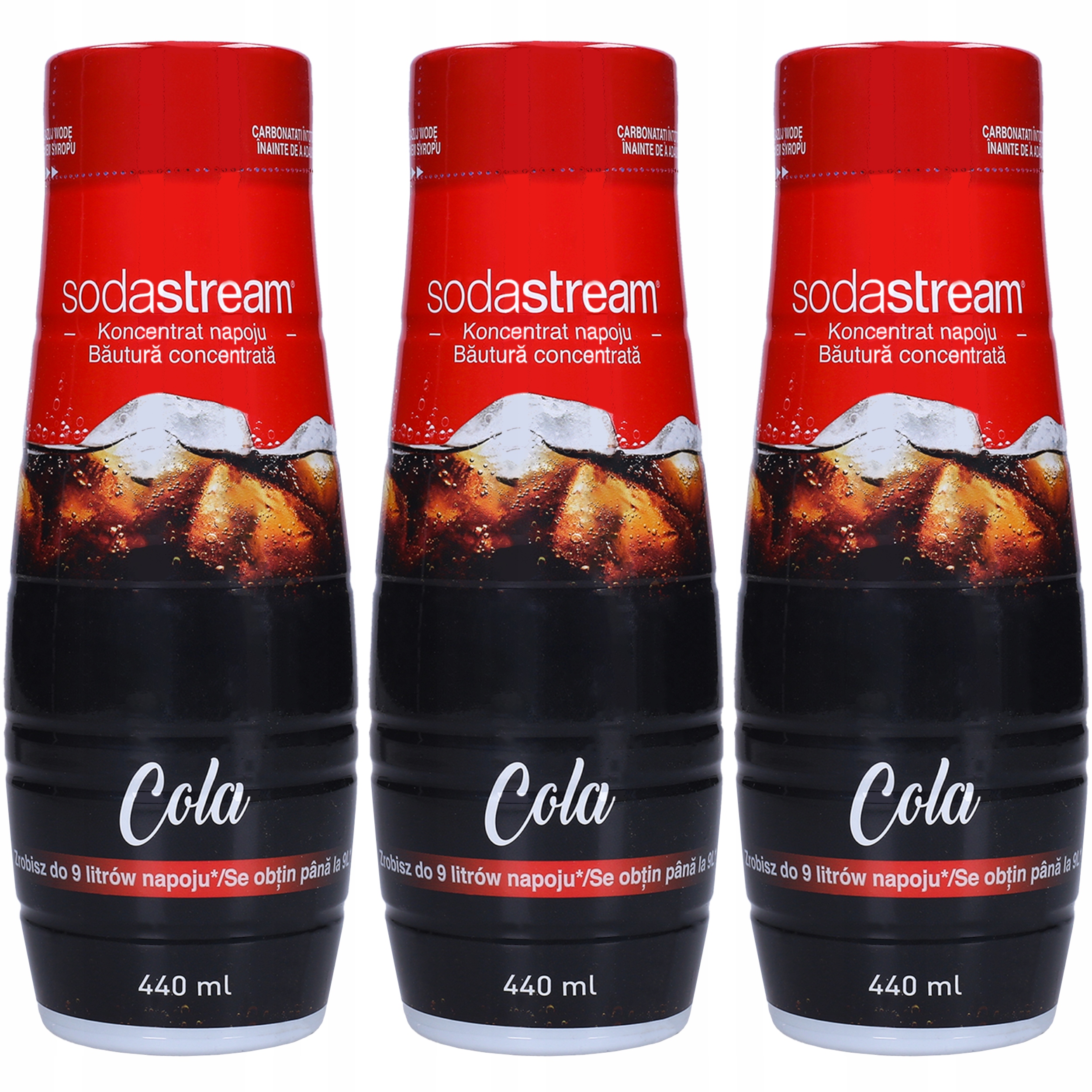 3x Syrop sok smakowy Cola do saturatora wody SodaStream 440ml koncentrat