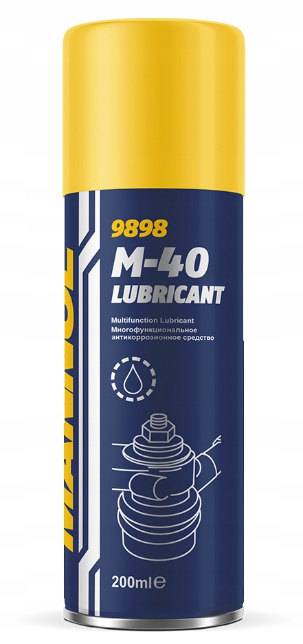 Uniwersalny Smar Wielozadaniowy Aerozol Spray Mannol M-40 Lubricant 200 ml