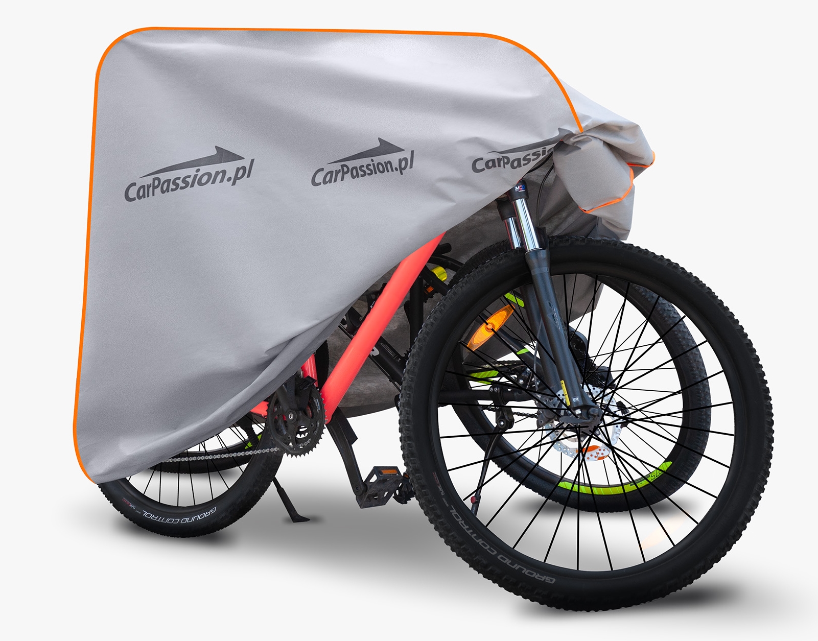 Pokrowiec na 2 rowery Podwójny duży szary Zima/lato Uv