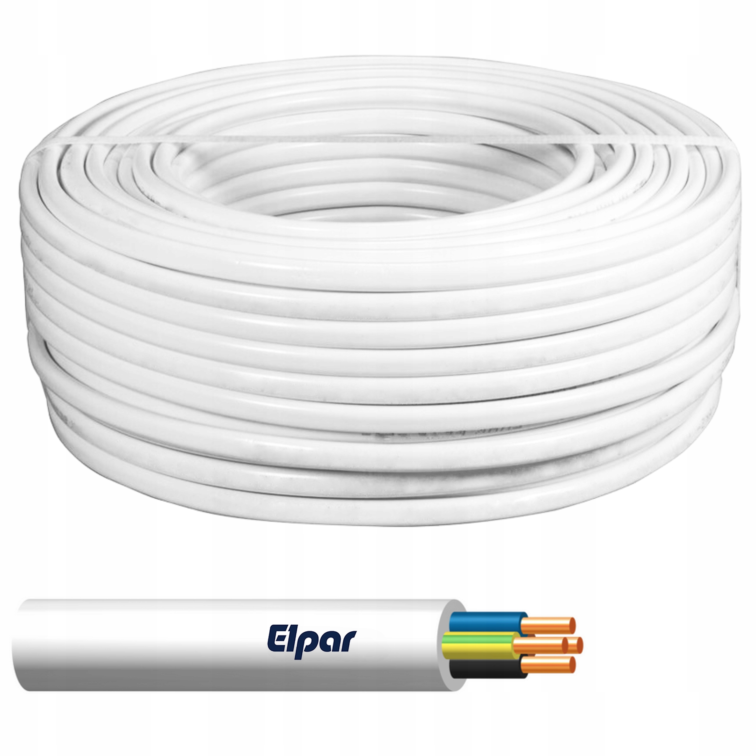 

Przewód okrągły kabel Ydy 4x1 żo 450/750 za metr