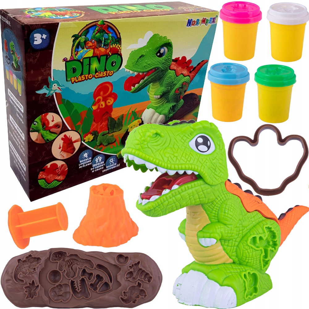 

Dinozaur zestaw Masa Plastyczna Wyciskarka +wulkan
