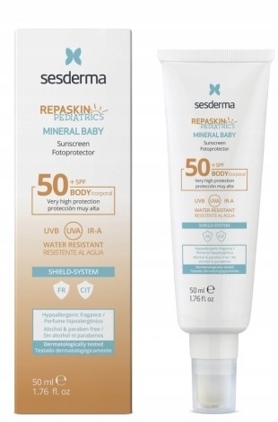Sesderma Repaskin Mineral Baby krem przeciwsłoneczny dla dzieci SPF50 50 ml