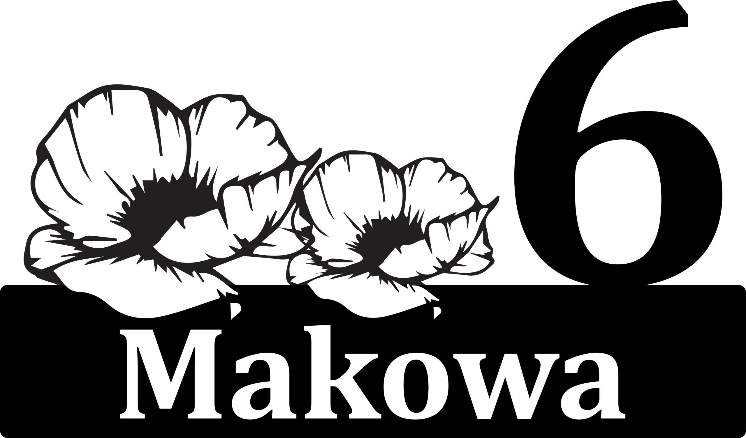 Adresní Tabulka Mak maki Velká adresátka číslo domu Makowa 60 cm