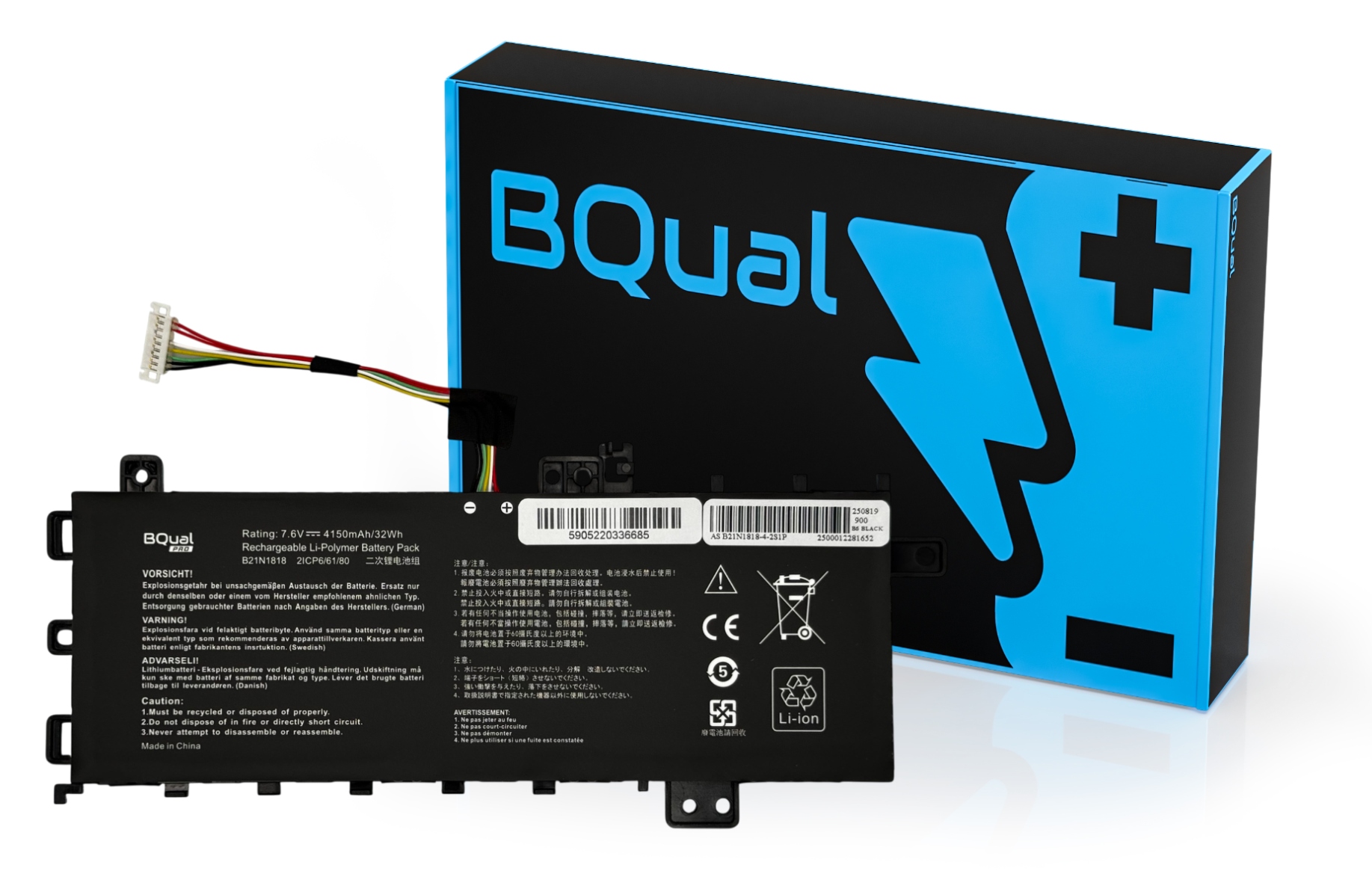 Bateria B21N1818 do Asus Vivobook 15 A512 R512 X512