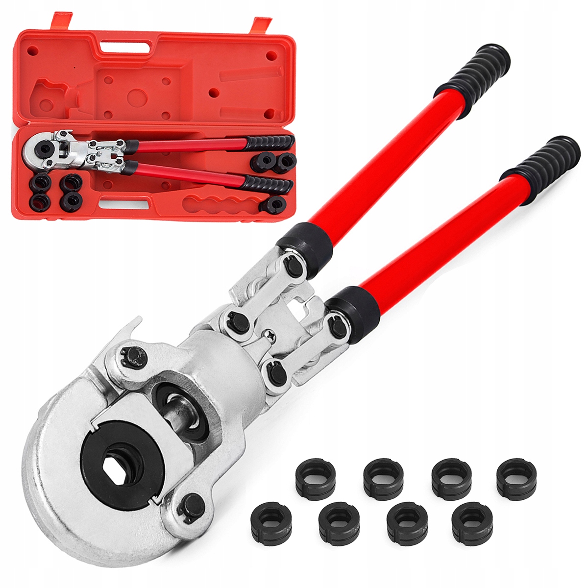 Profesionální Krimpovací Kleště Vevor 16-32 MM 8 Vložek, Hlava 360, Silné