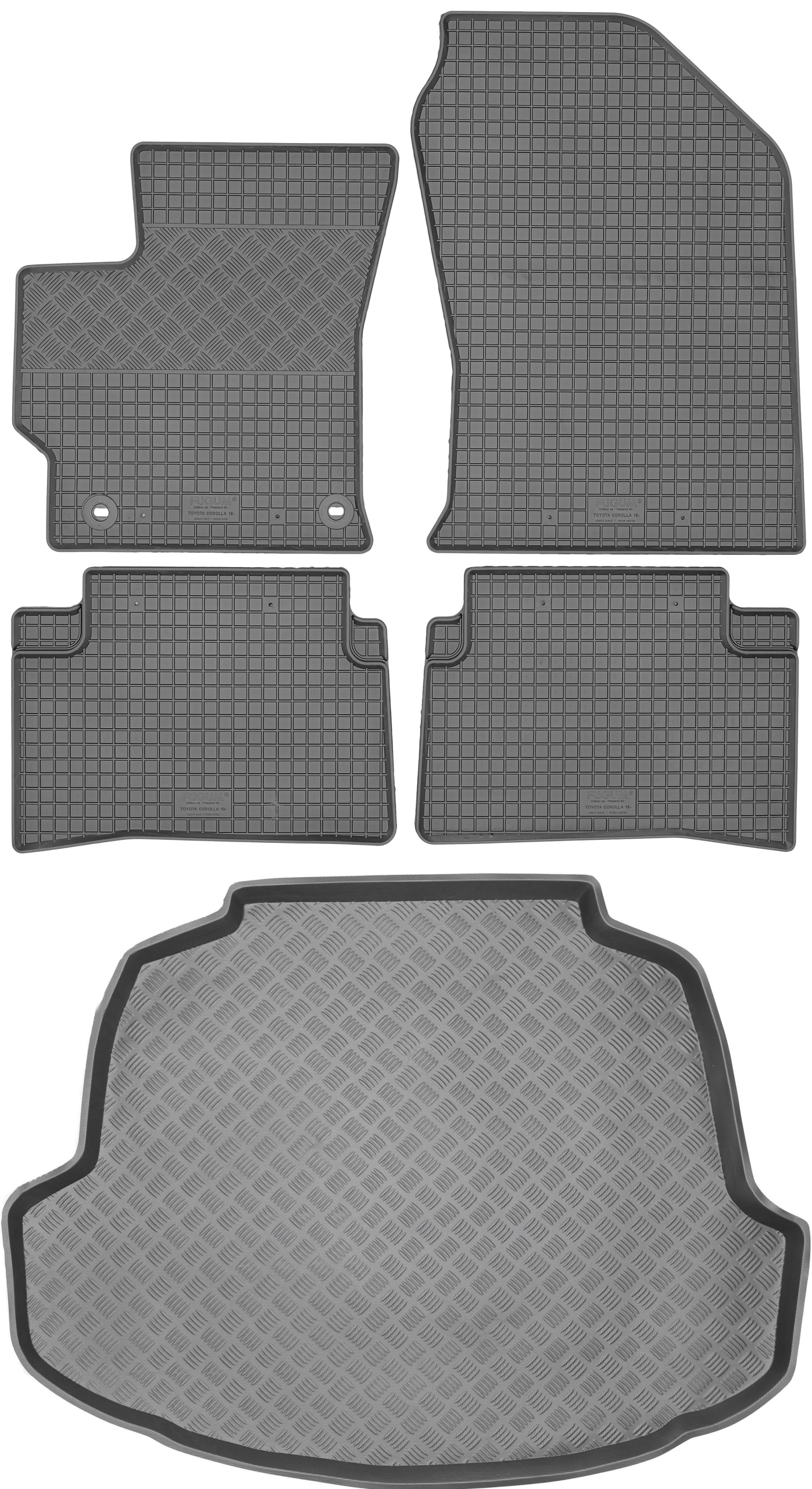 Toyota Corolla XII Sd 2019- Sada Gumové rohože rohož