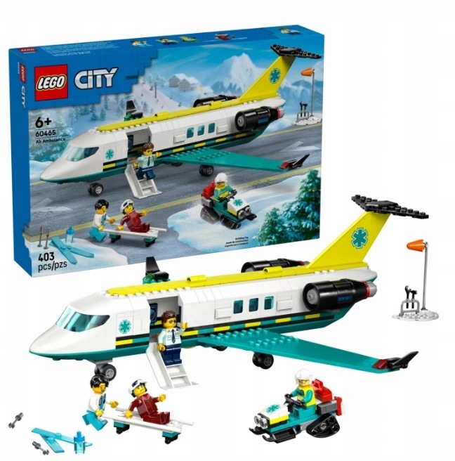 Lego stavebnice City 60465 Letadlo záchranné služby