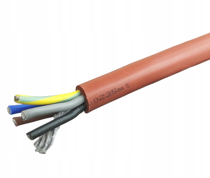 

Przewód Kabel Silikonowy Do Sauny 5X2.5mm2 Piec