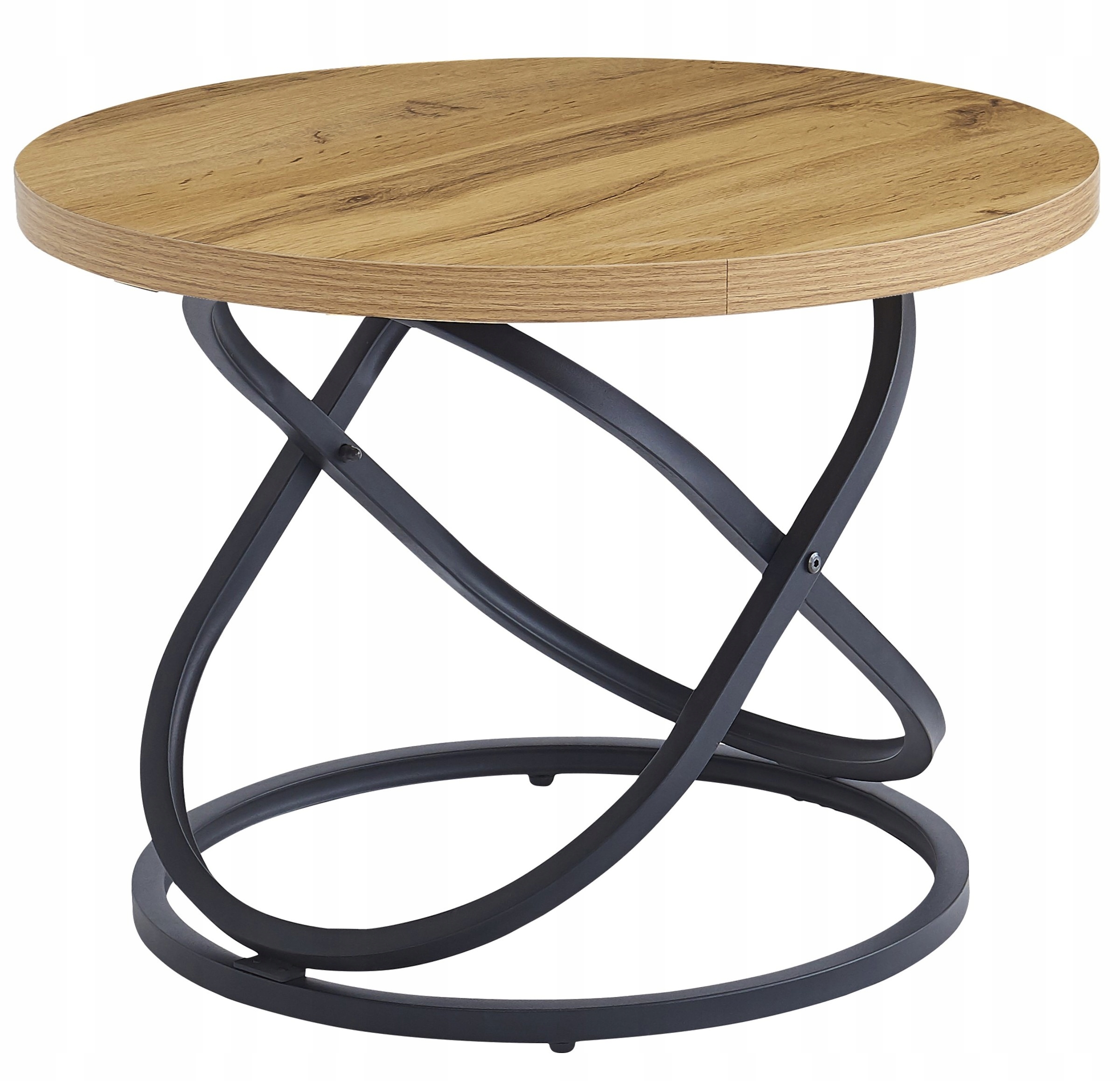 Kávový Stolek Kulatý Moderní Galaxy Fi 50 cm Lavice Loft Dub