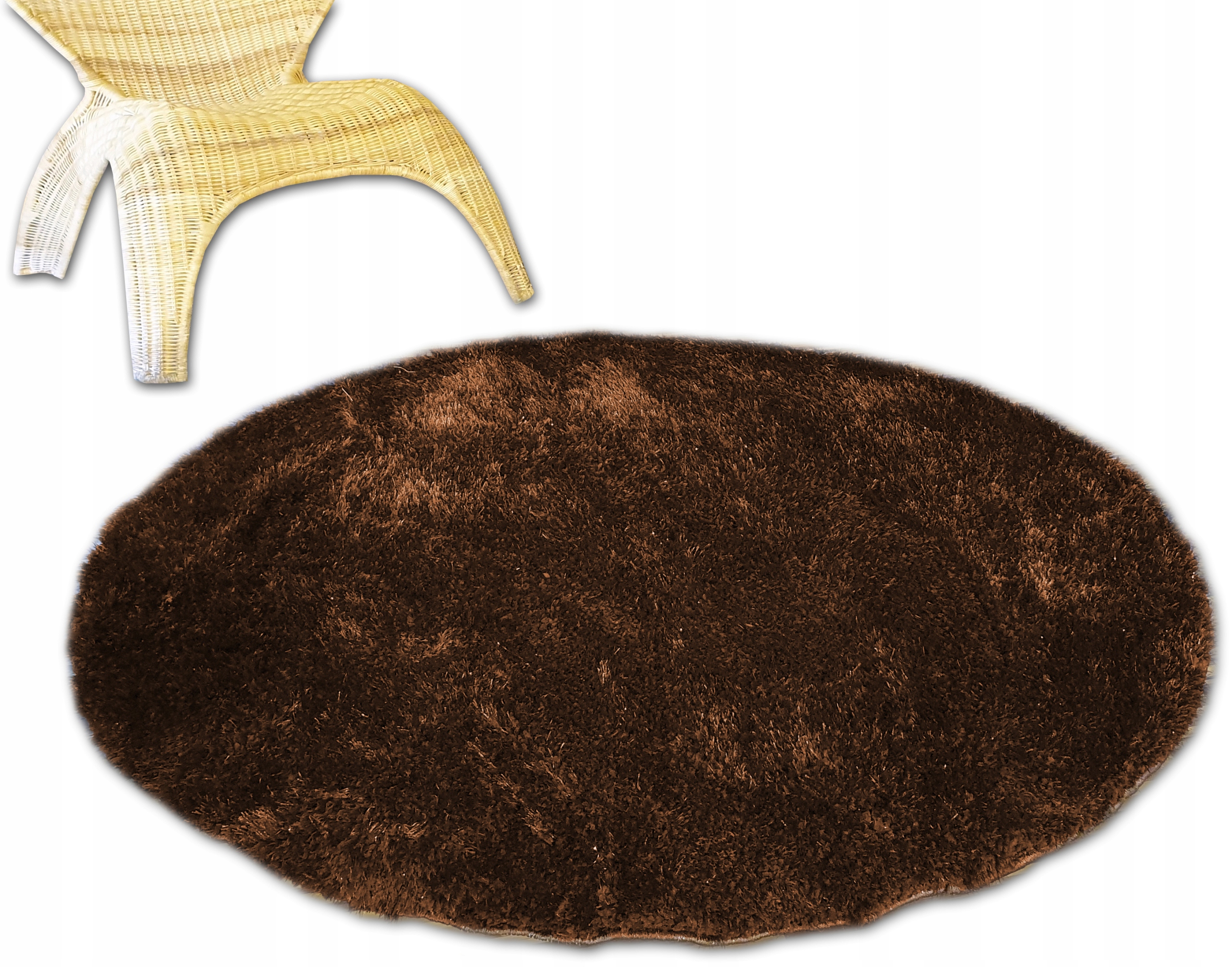 

Okrągły Dywan Shaggy Brokat Koło 200x200 @kolory