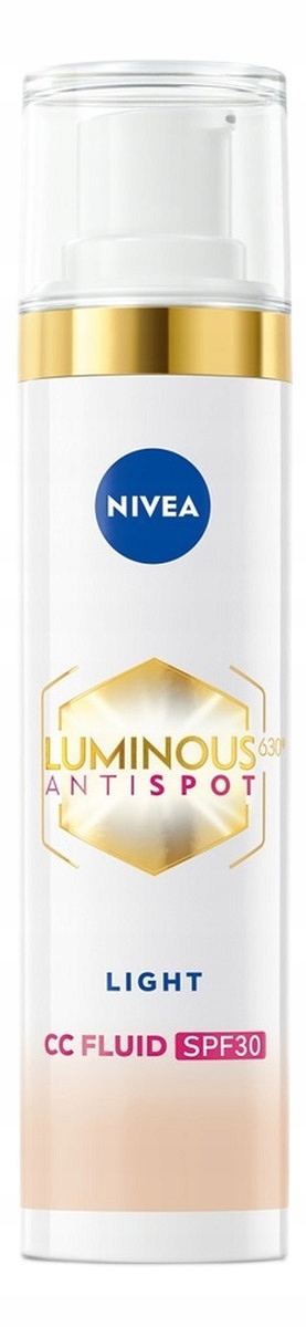 Nivea Luminous630 tónovací CC krém na obličej 3v1 Spf 30+ 40 ml