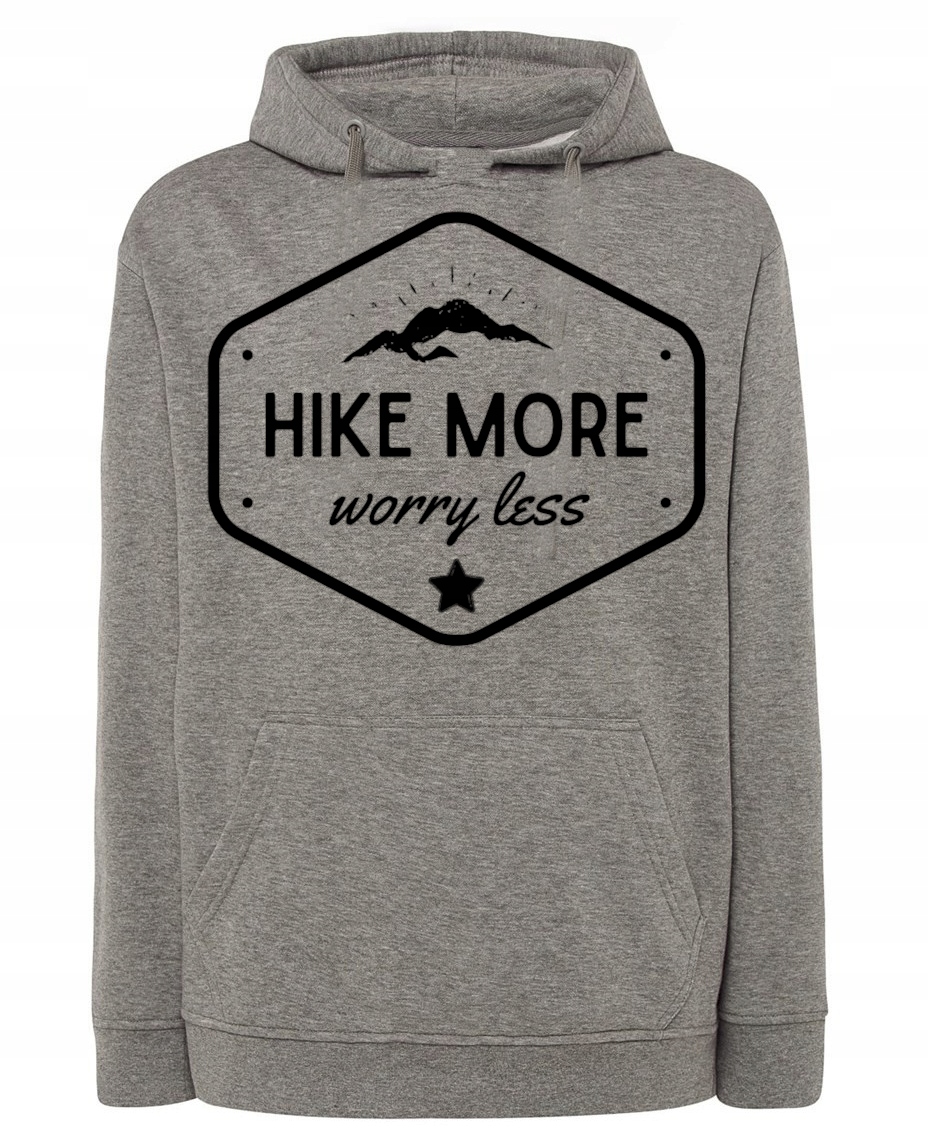 Mikina s pěkným cestovatelským potiskem Hike More vel. 5XL