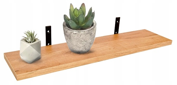 

Półka Ścienna Dąb Craft 50CM Na Wspornikach Loft