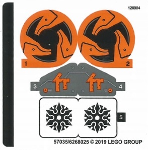 

4You Lego Ninjago 70672 Coles Dirt Bike Naklejka
