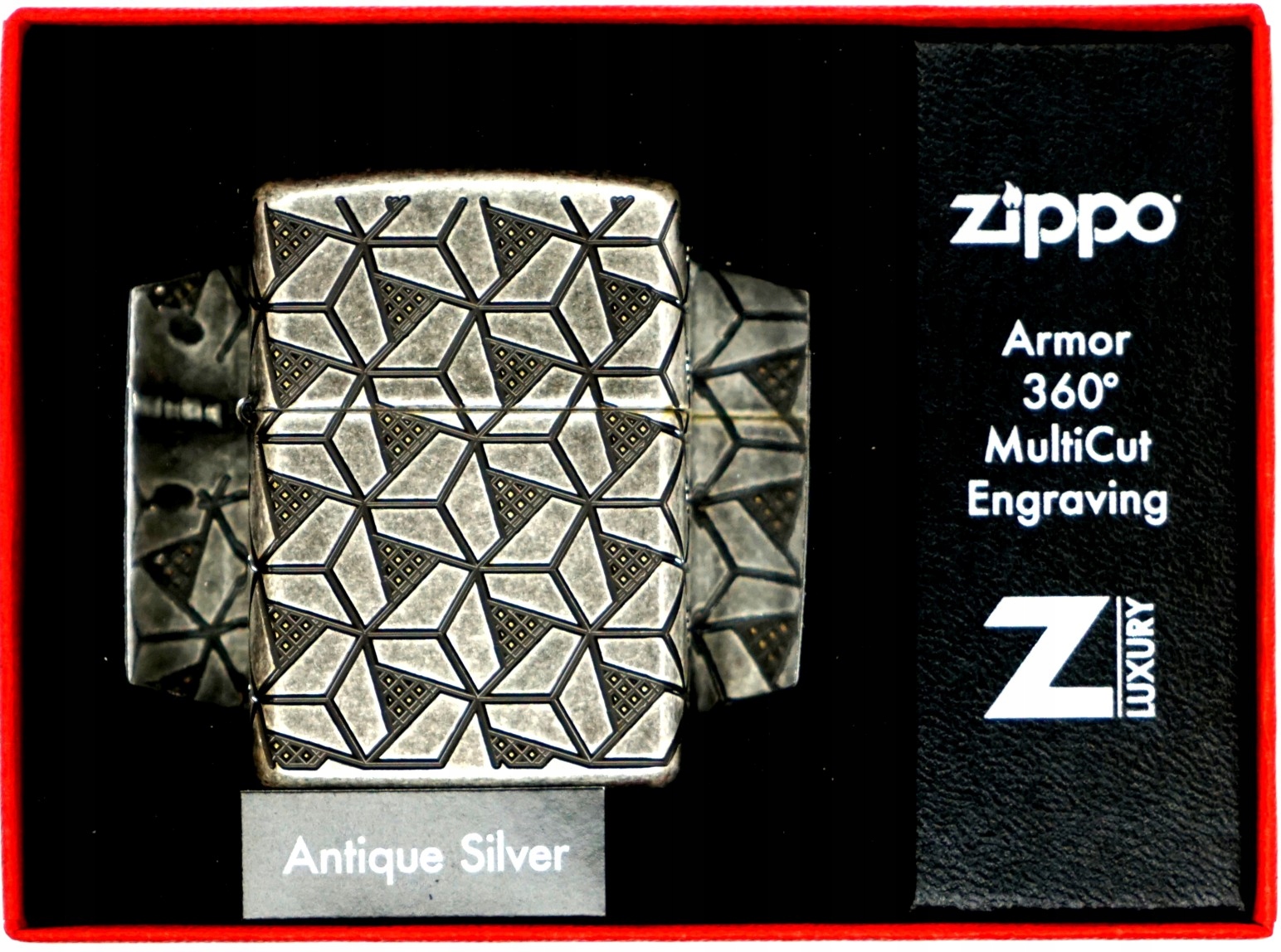 Zapalovač Zippo Geometric Pattern Armor 60006120 Větruodolný benzínový