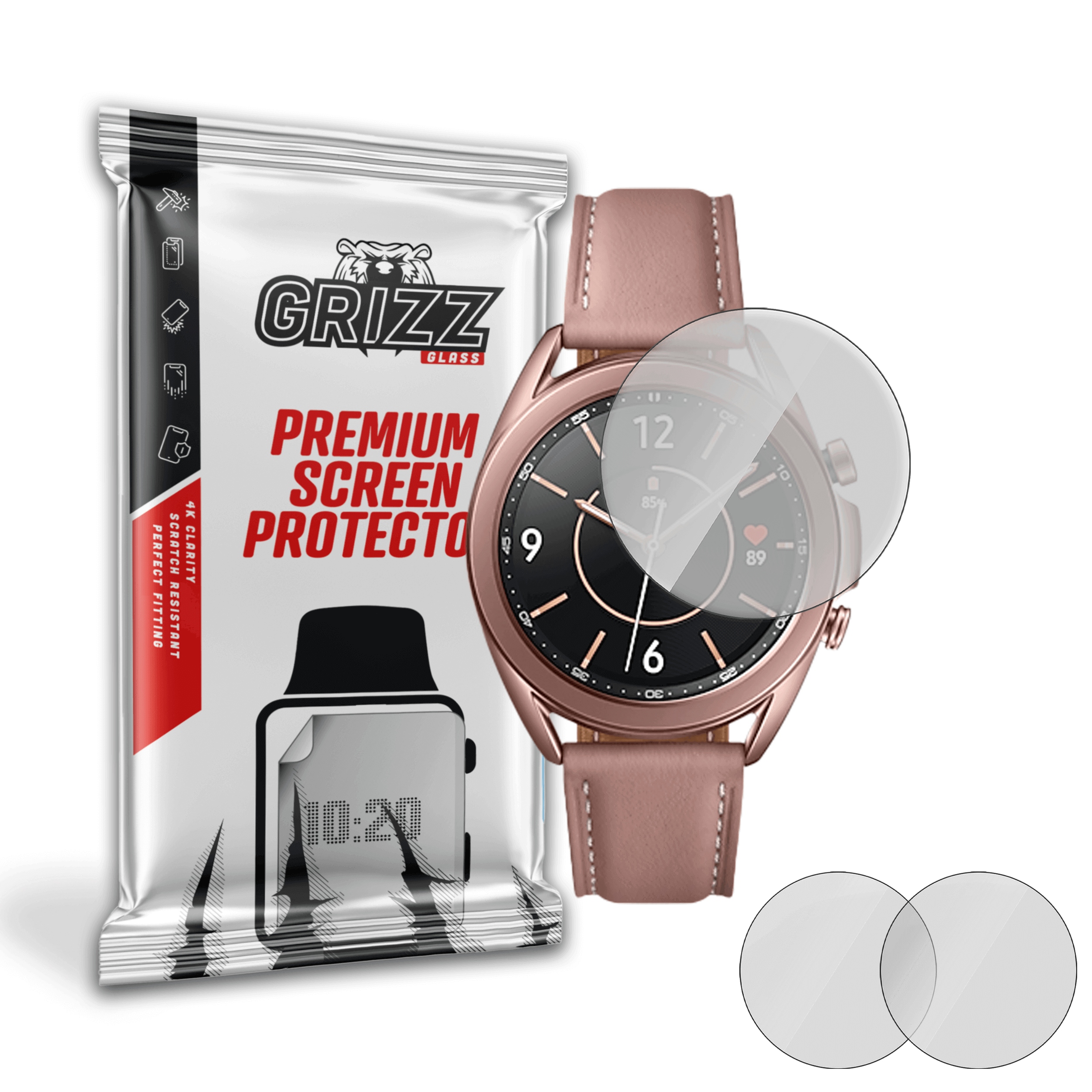 2-PAK Antyodciskowa folia ochronna do Samsung Galaxy Watch 3 41 mm