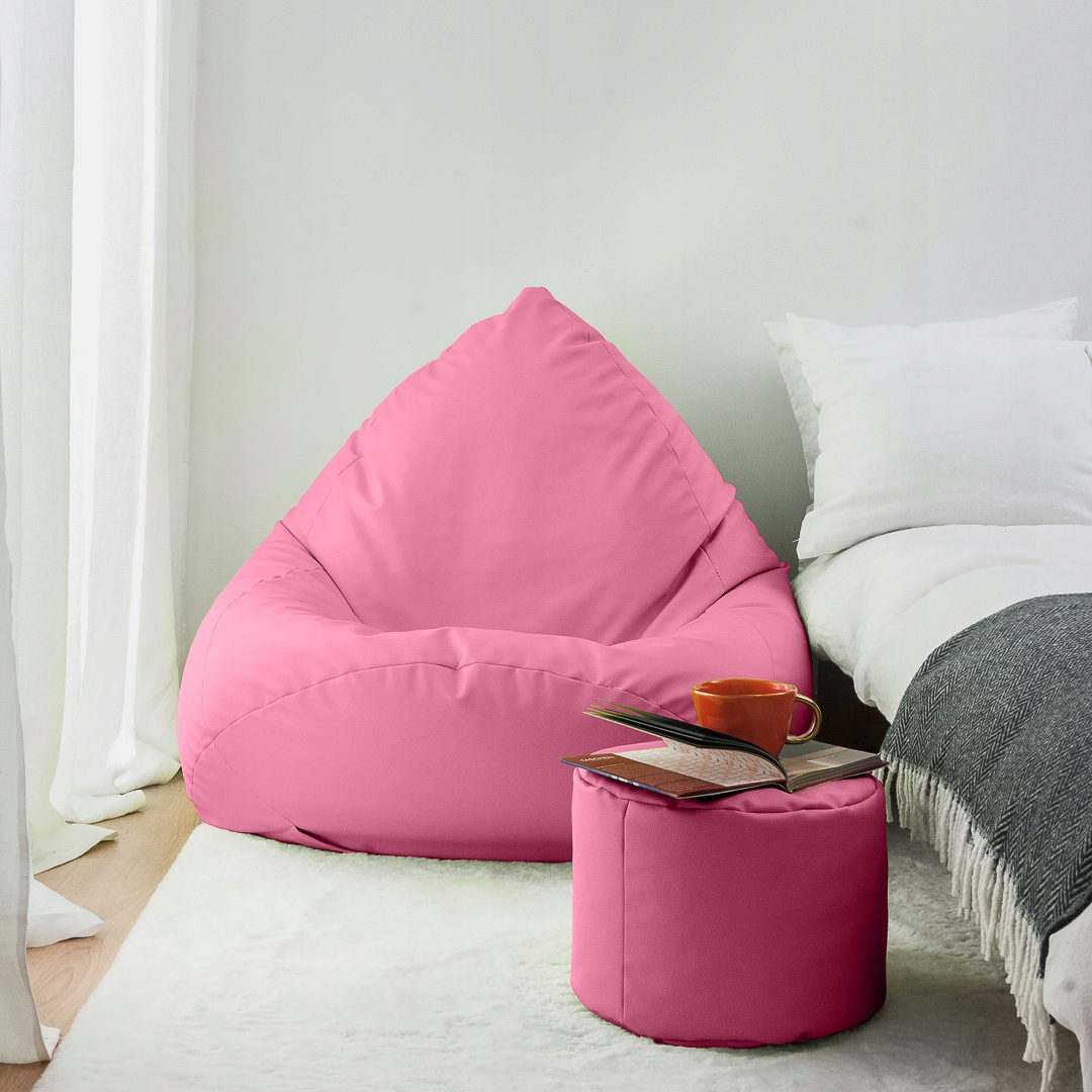 PUFA WOREK SAKO 110x140 EKOSKÓRA | MEGA FOTEL SIEDZISKO LOFT/SCANDI DESIGN Marka inna