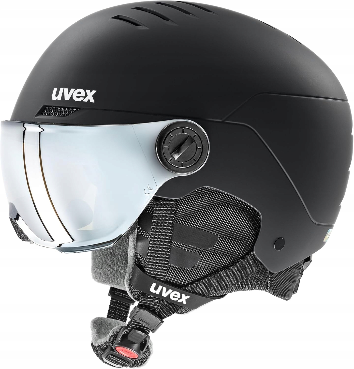Uvex Rocket jr Visor kask narciarski z wizjerem i wentylacją 51-55 cm