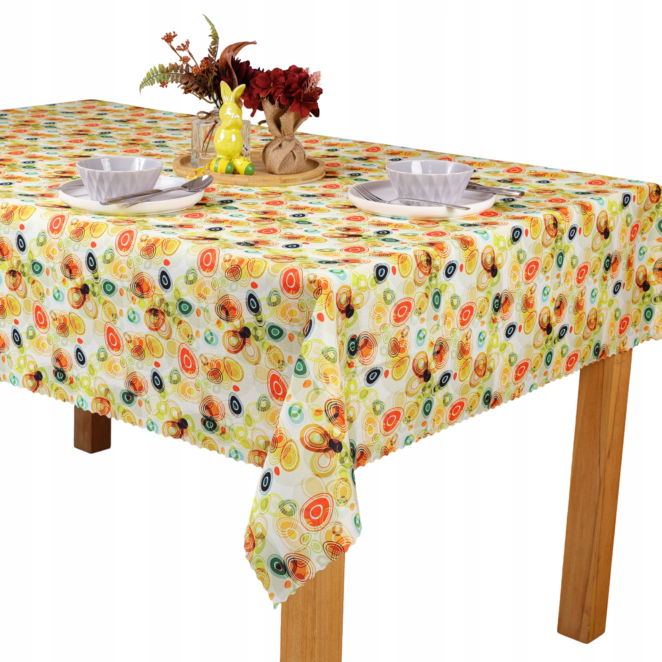 Vánoční ubrus odolný proti skvrnám – velikonoční imprese 130 x 460 cm