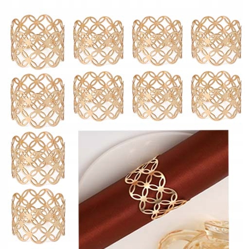 

10x Obrączki Pierścienie ringi na serwetki