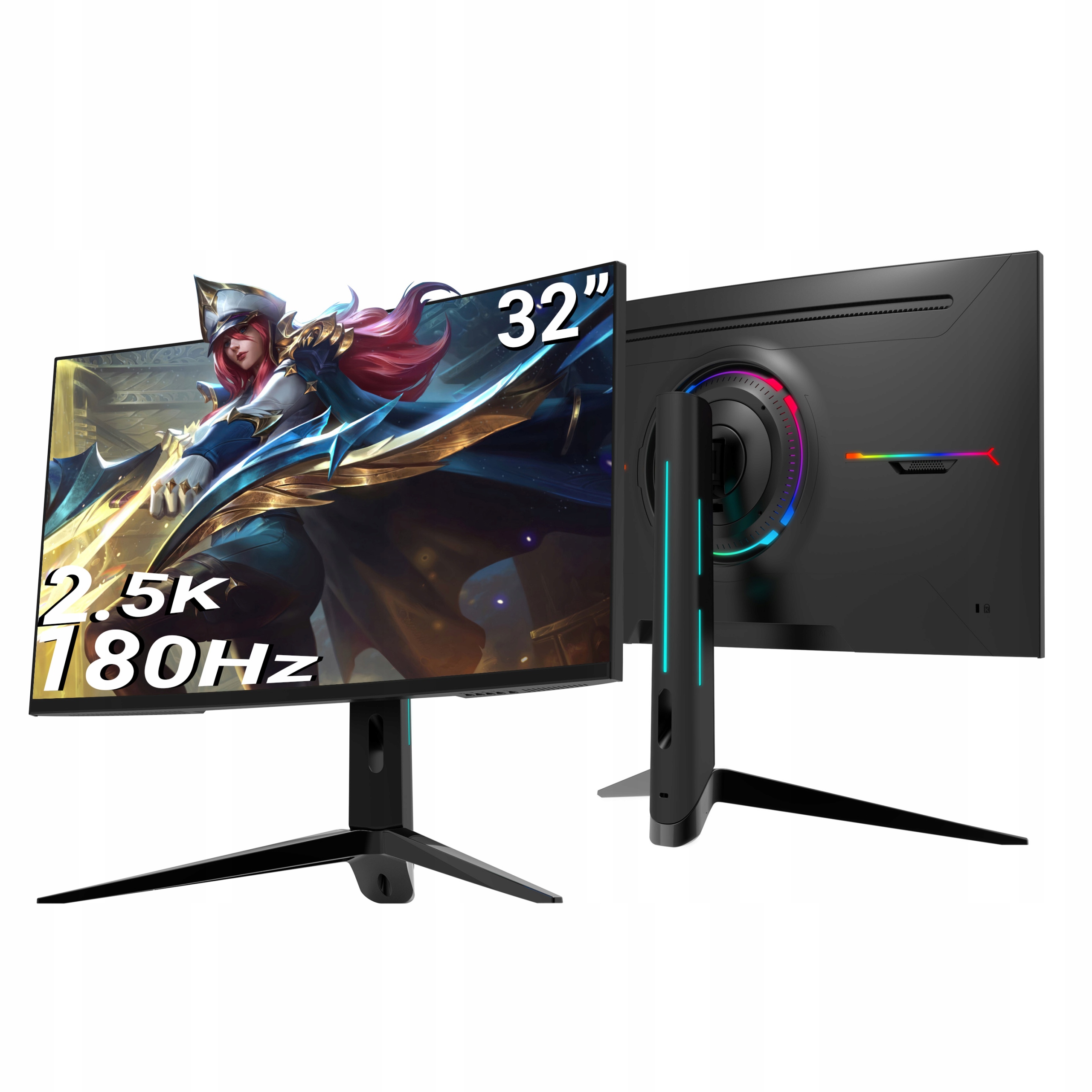 Monitor 32" 2560x1440, 2.5K Qhd, 180 Hz, Va, zakrivený, herný, 99%RGB