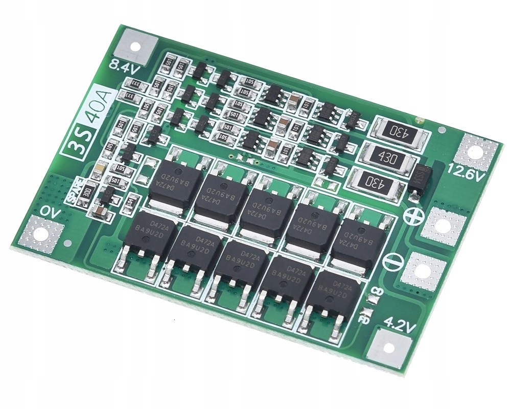 406 Balanser BMS 3S 12,6V 40A Ładowarka 18650 Stan opakowania oryginalne
