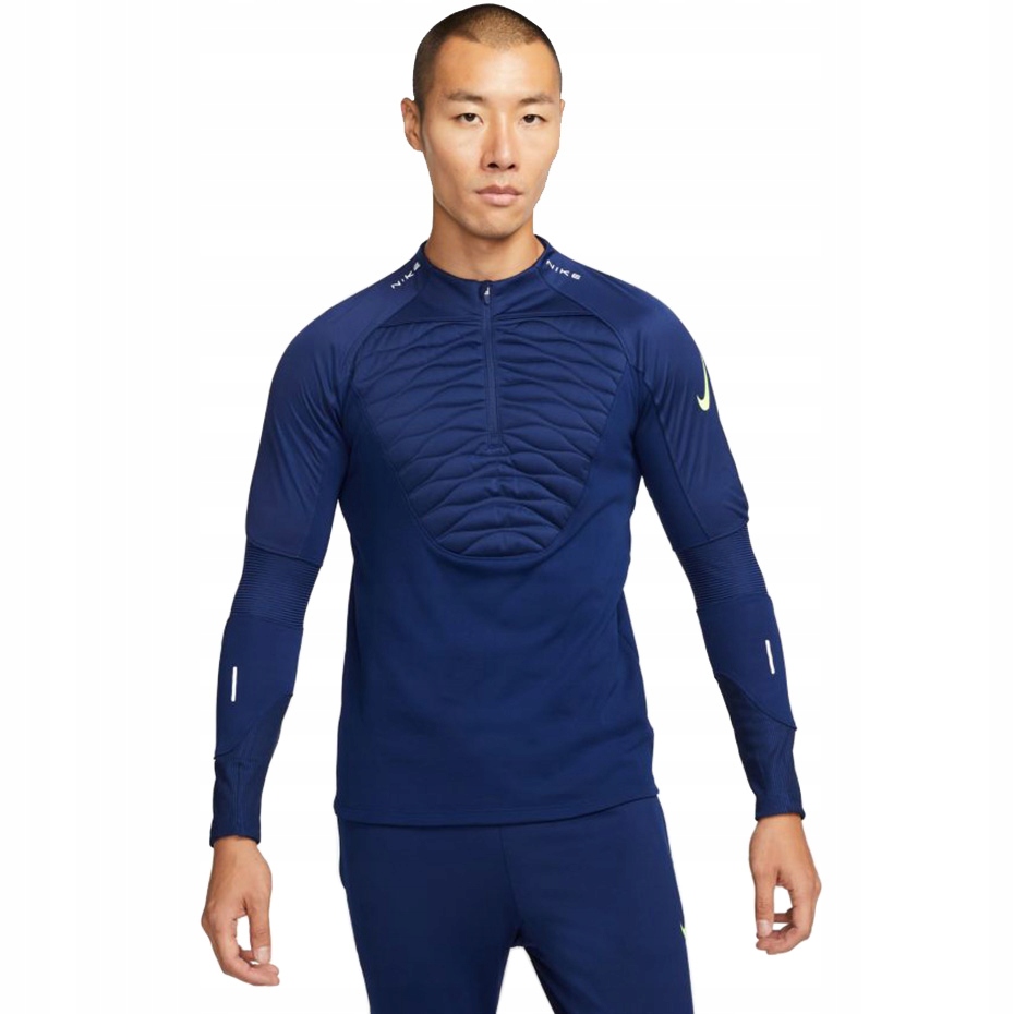 Pánská mikina Nike Nk Therma-Fit Strike Drill Top Winter Warrior tmavě modrá DC