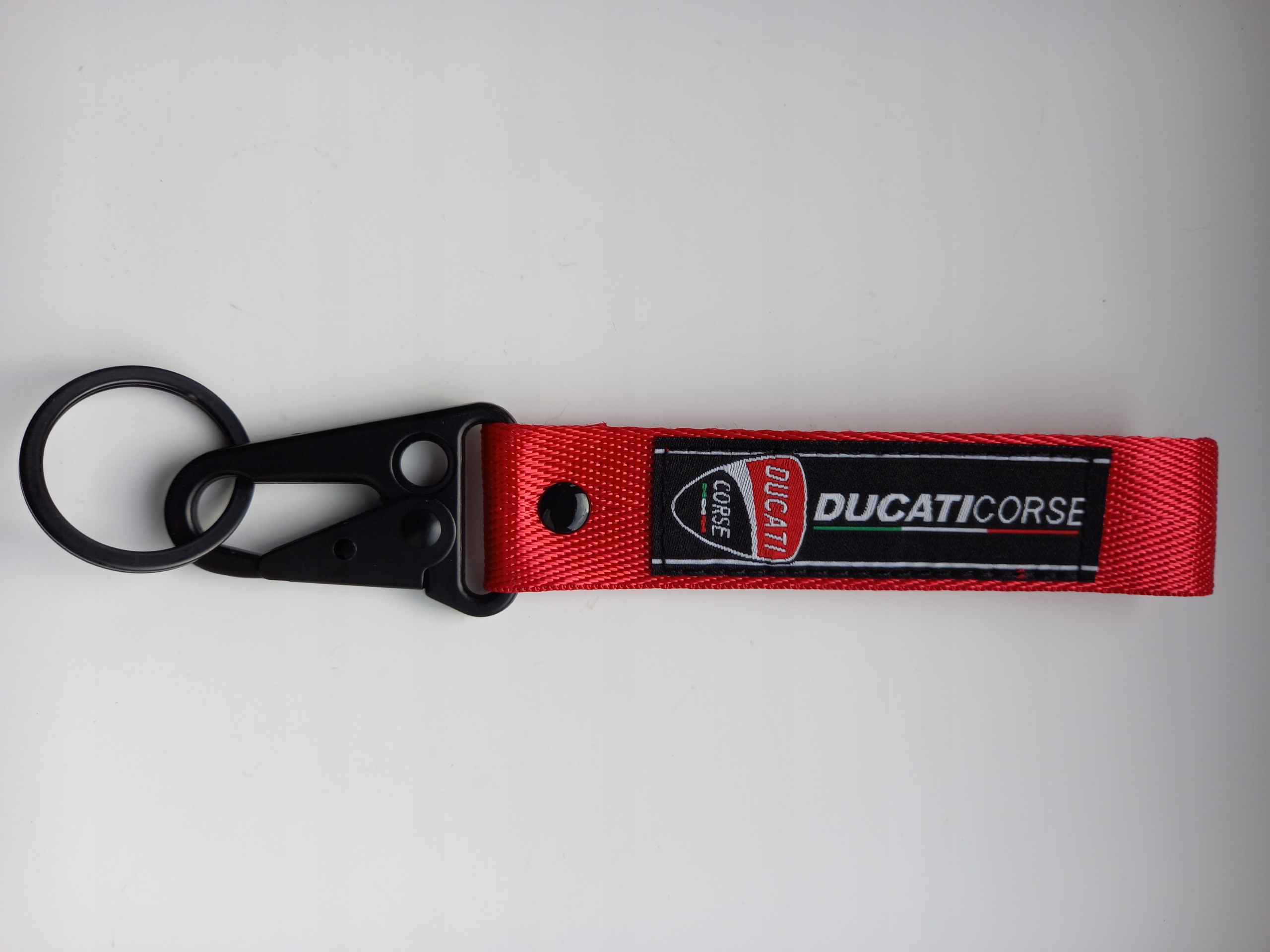 Smycz smyczka brelok motocyklowy DUCATI CORSE red EAN (GTIN) 5905137991151