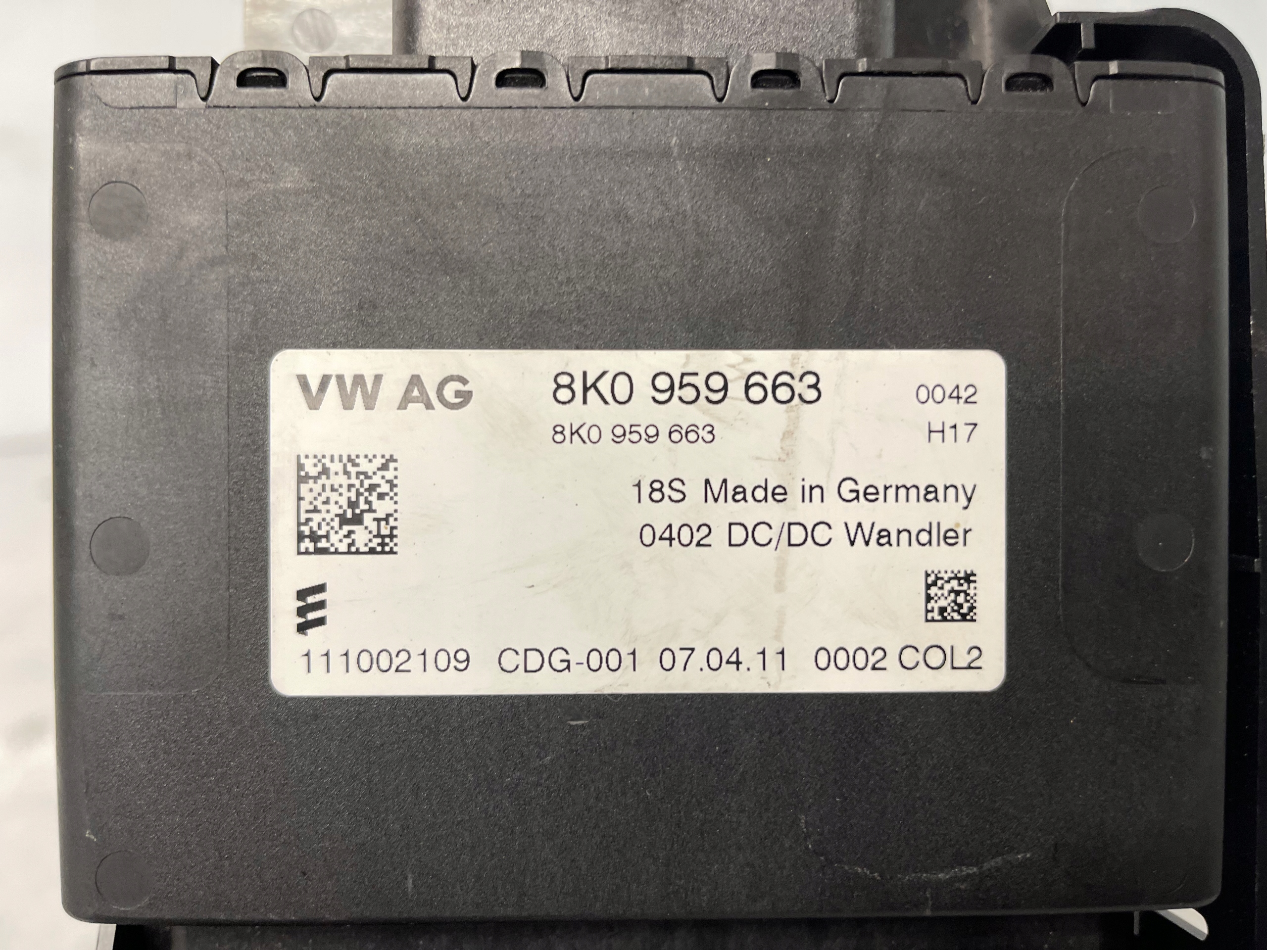 AUDI A3 A4 A5 A6 C7 Module stabilizator de tension 8K0959663
