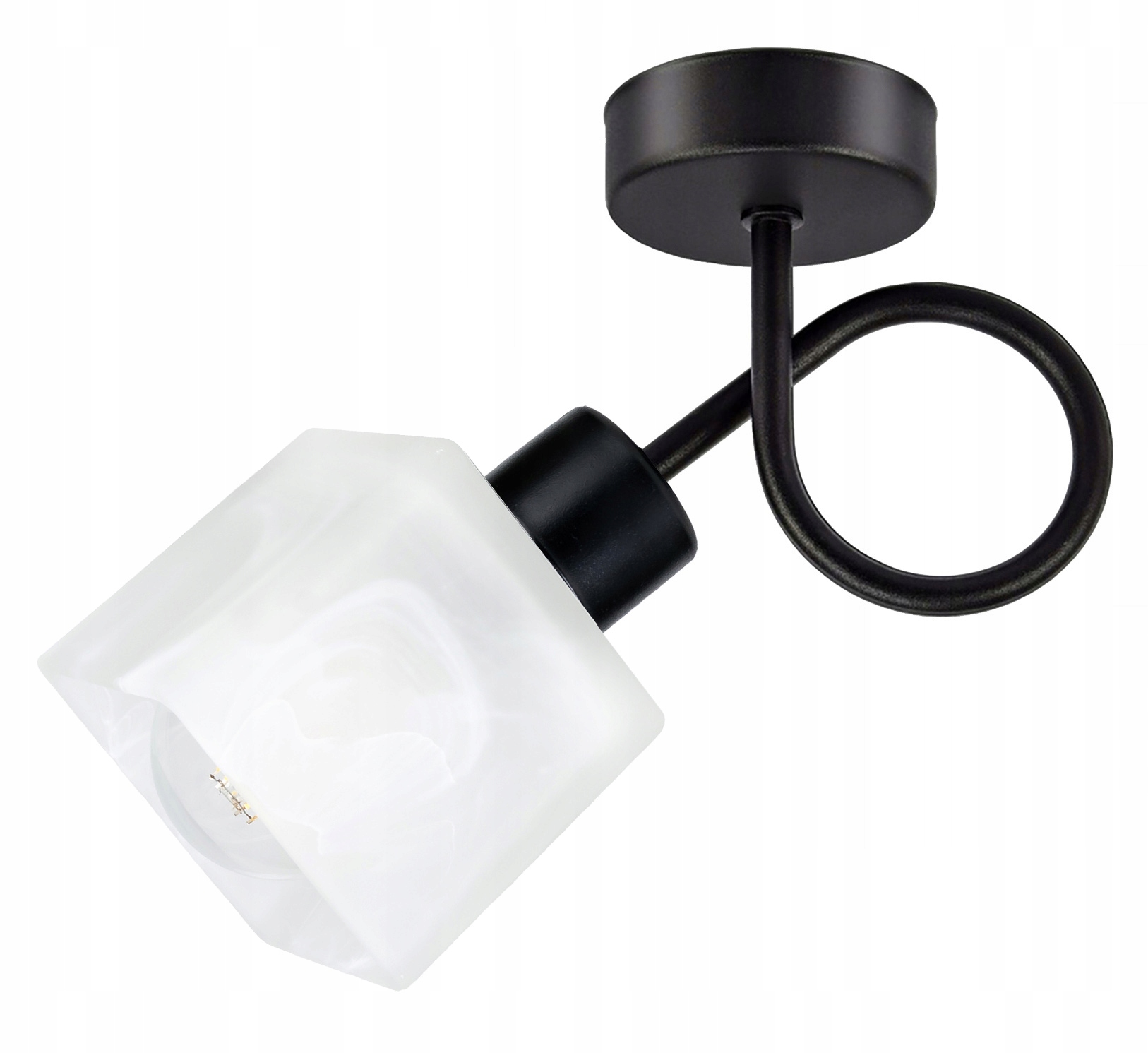

Lampa Kinkiet żyrandol stały loft Klosz Szklany