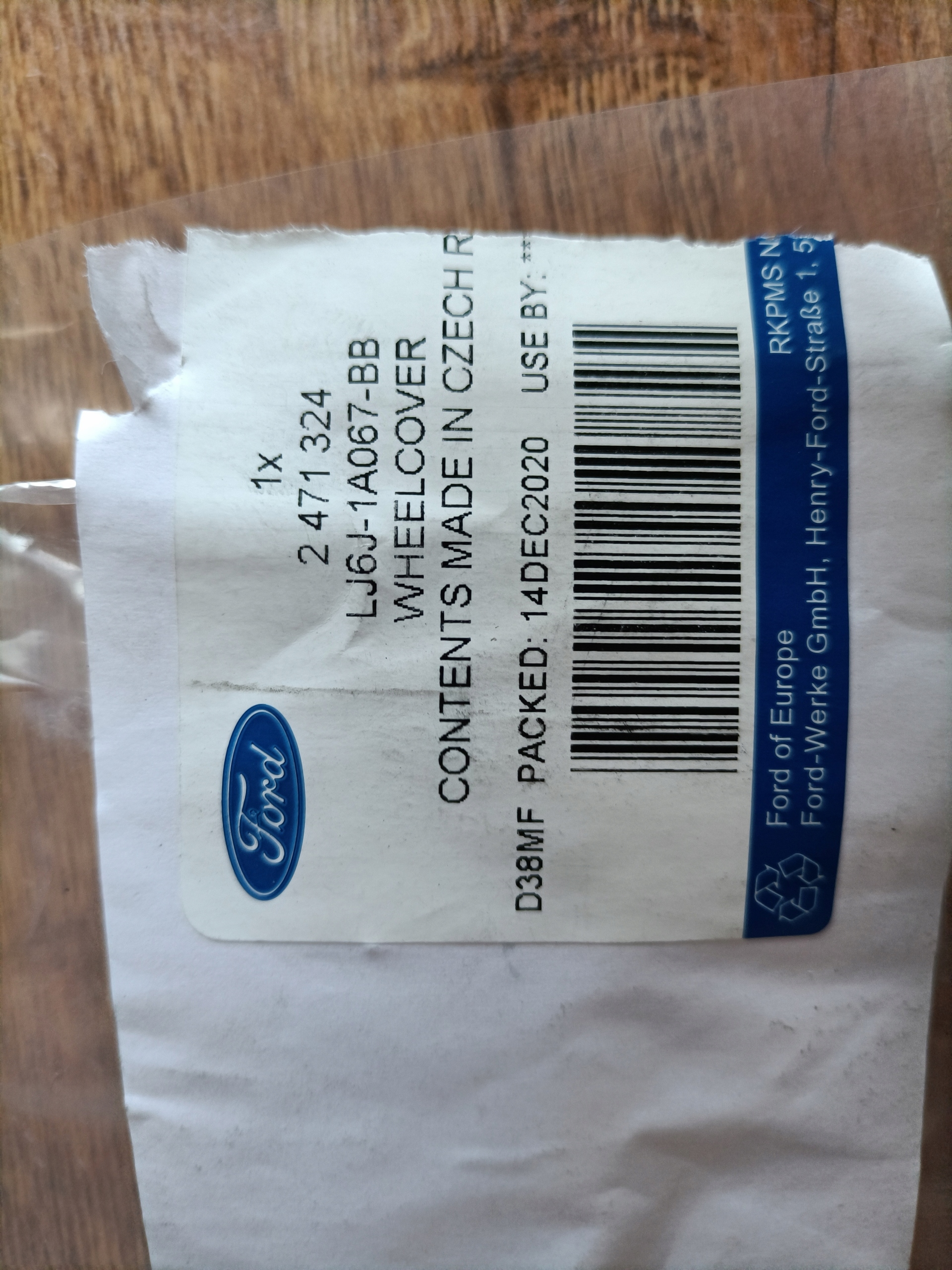 Kolpaki 17 cali Ford KUGA NOWE Rim diameter 17