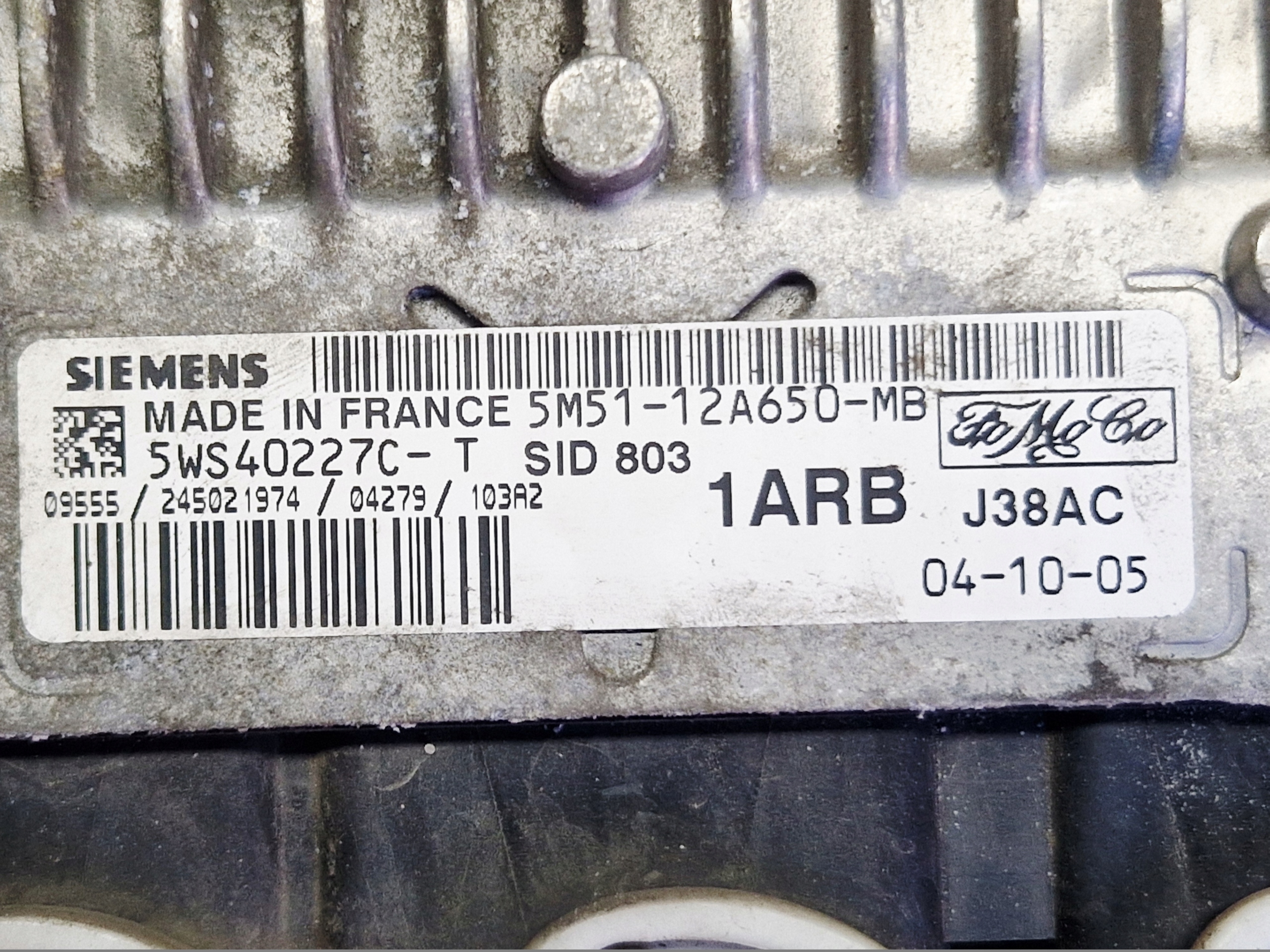 FORD FOCUS MK2 2.0 TDCI computer control unit of the engine 5M51-12A650-MB