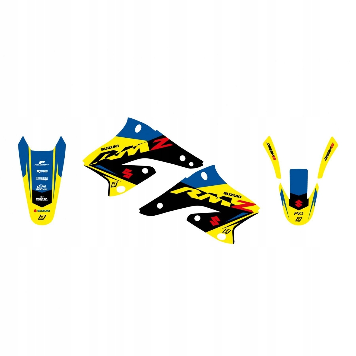 Blackbird Sada Nálepiek (oklein) Suzuki Rmz 250 04-06 Dream 5