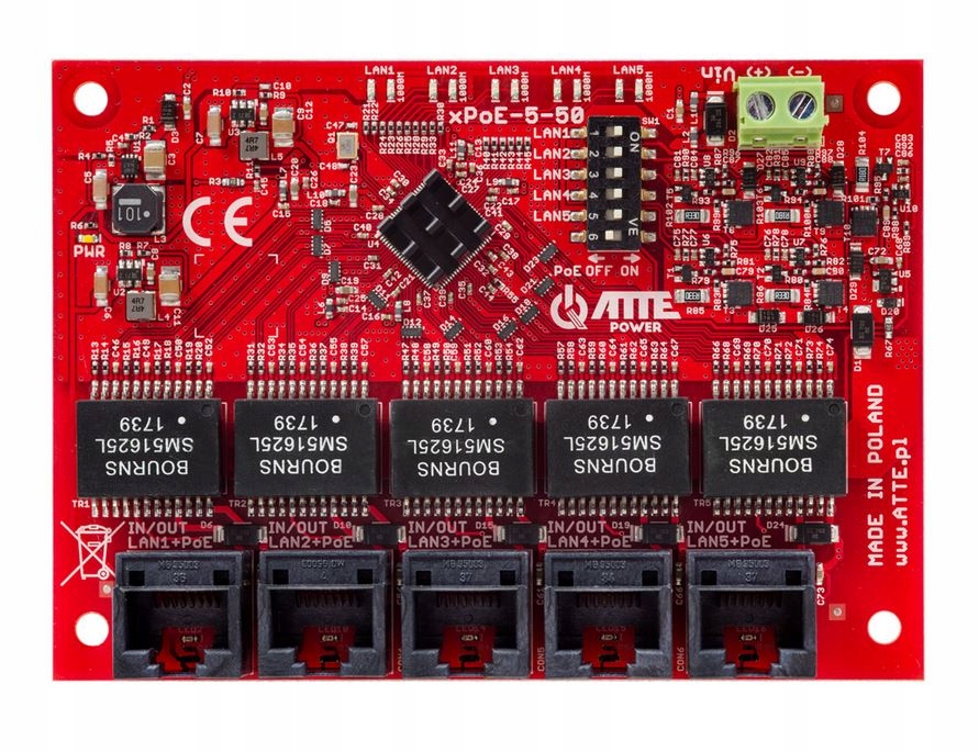 Switch Atte XPOE-5-50-OF 5 portov 10/100/1000Mbps