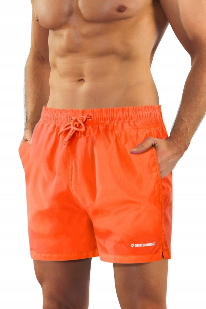 Szorty Plażowe Męskie P1367 Orange, 2XL Sesto Senso