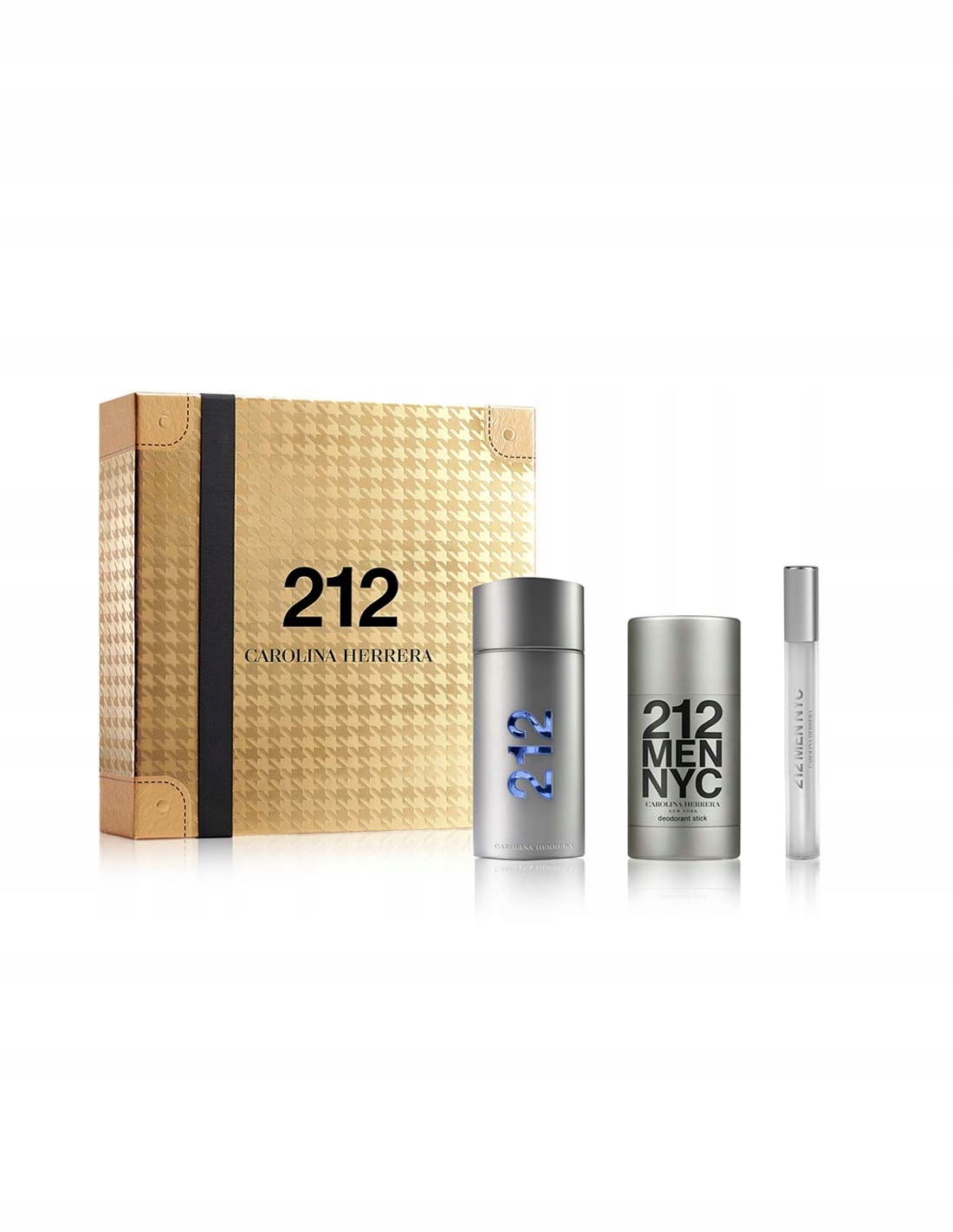 Zestaw Carolina Herrera 212 Men 100ML 75ML 10ML Woda Toaletowa Męska