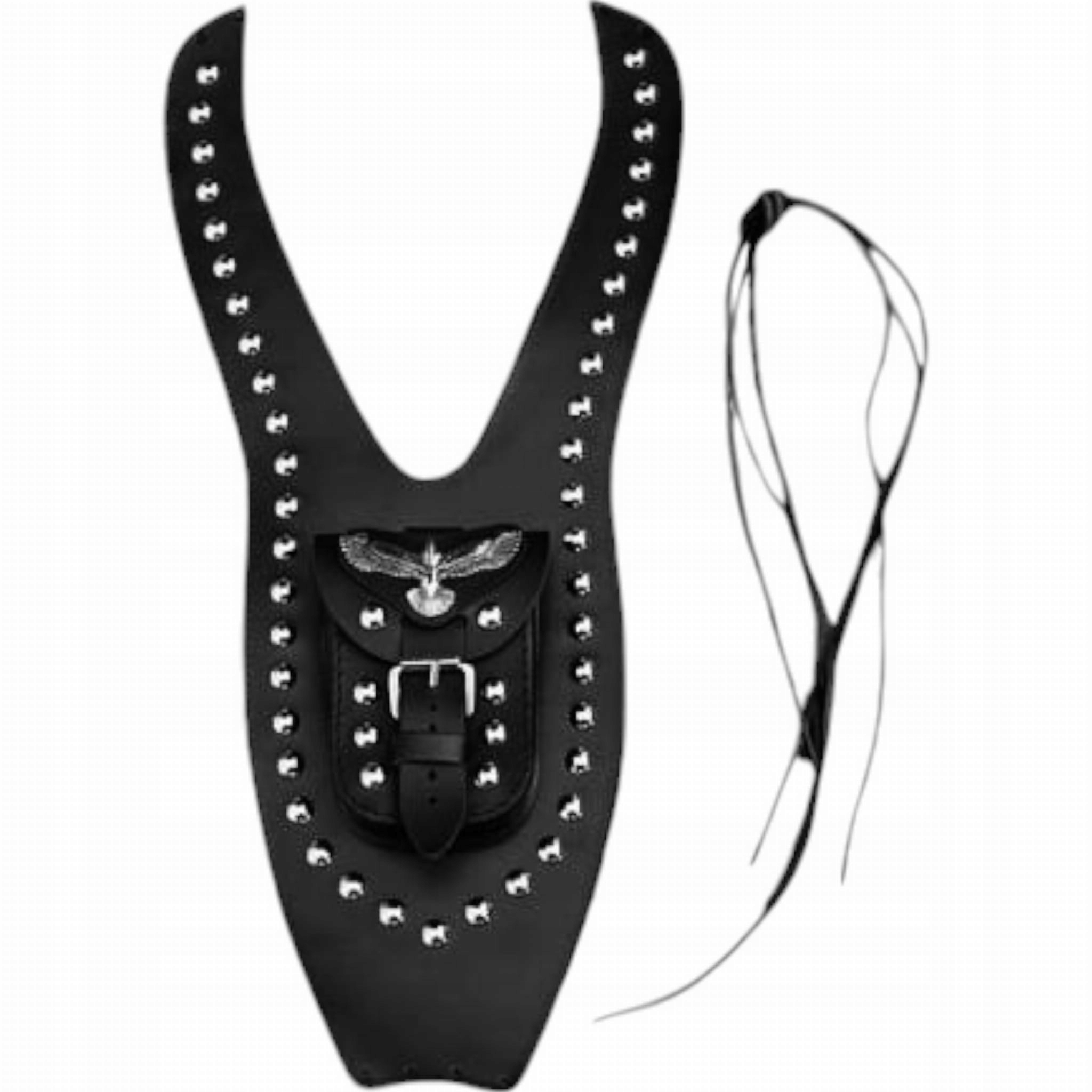 Pás na nádrž ProSpeed Kožená kravata Honda Shadow VT750 C2 s cvočkami