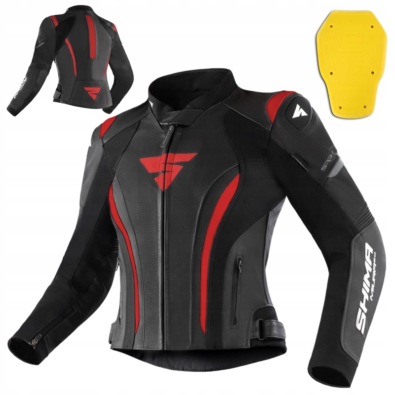 Bunda Shima Miura 2.0 Black/red červená Darčeky