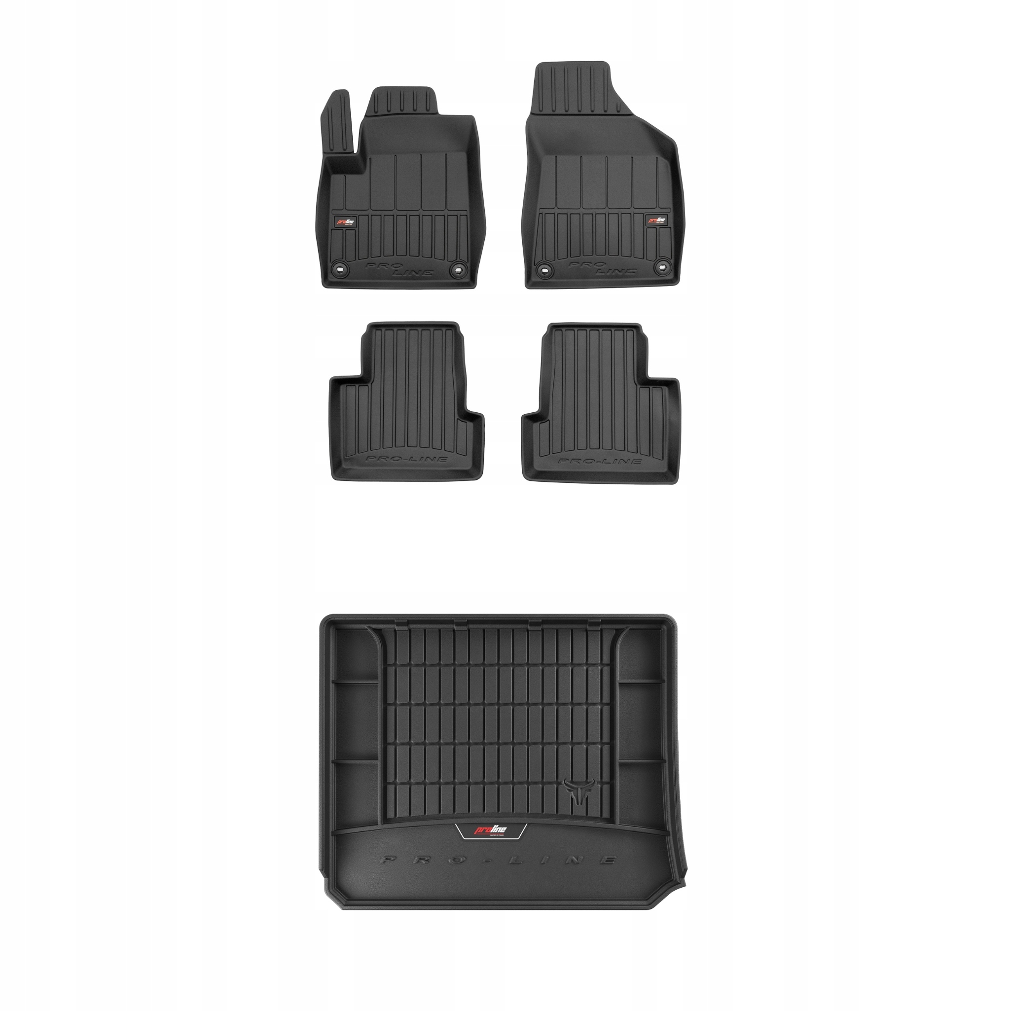 Frogum 3D Sada gumových koberců a rohoží s logem pro Jeep Cherokee V 2013-2018