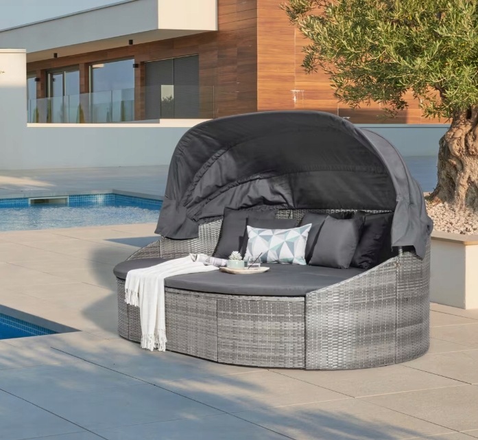 Ambia Garden Sun Island 230/145/140 cm Stal leżak ogrodowy