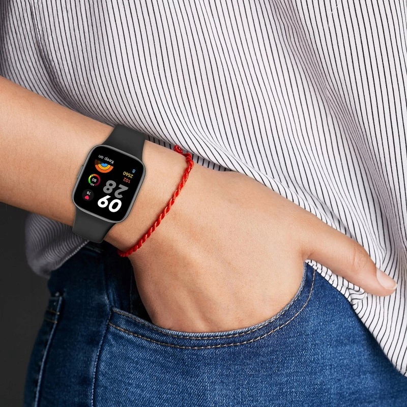 SILIKONOWY PASEK DO ZEGARKA SMARTWATCH REDMI WATCH 3 CZARNY OPASKA Kompatybilność inna marka