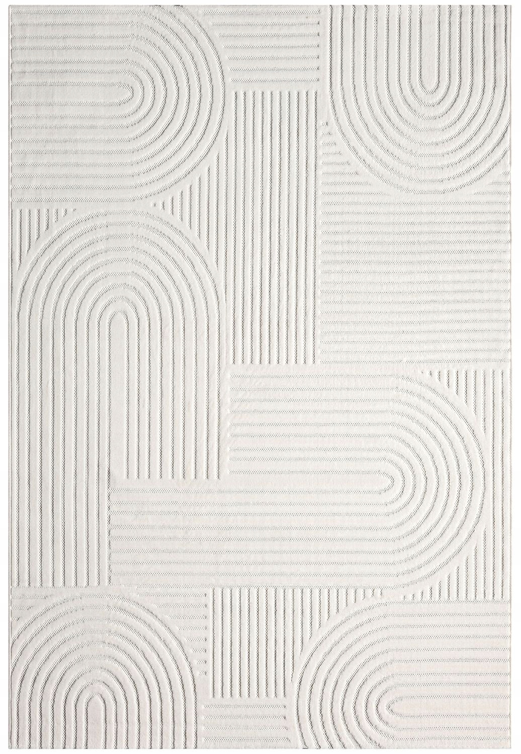 Módní Moderní Koberec 80x150 Světlý Krémový Do Obývacího Pokoje