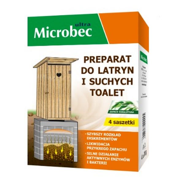 

Bros Microbec do latryn i suchych toalet 4x30g