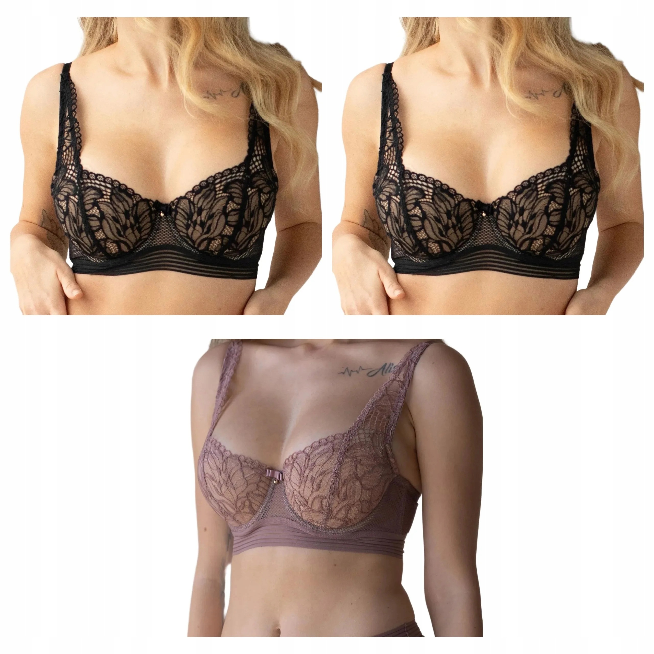 3x Podprsenka Kleo Ariel 3585 2x černá cappuccino 75D