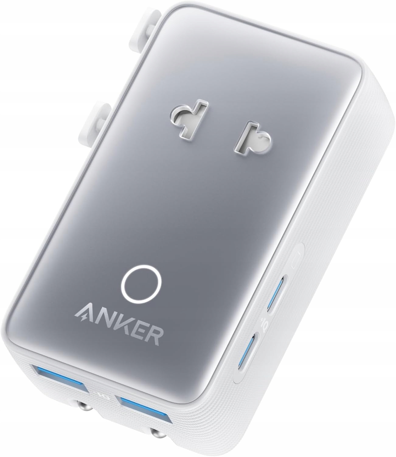 Anker Nano Travel Adapter Podróżny 5 w 1 Usb C A Gniazdko Ac 200 Krajów