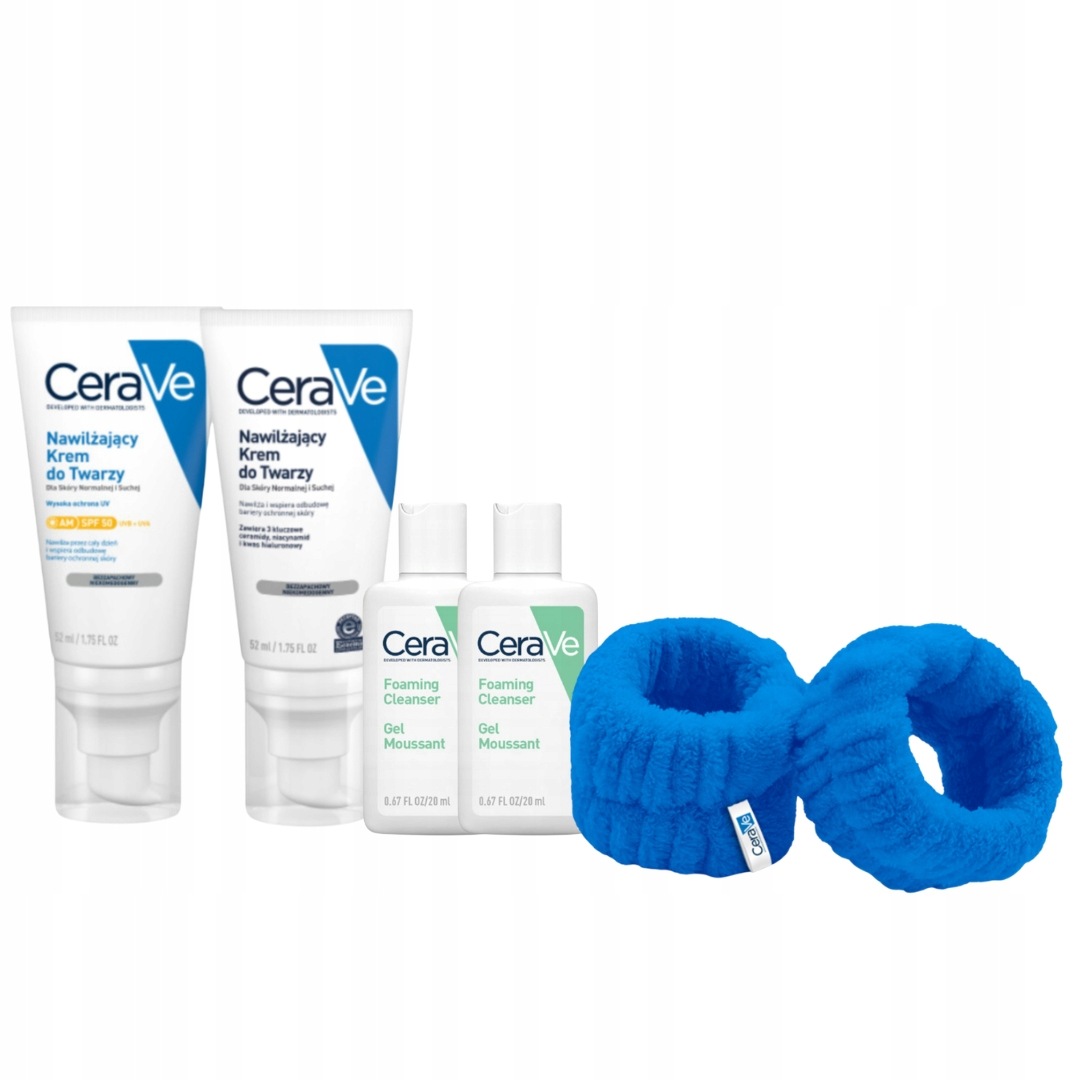 CeraVe Zestaw Nawilżający Krem do Twarzy Spf 50 52ml, Krem do Twarzy 52ml