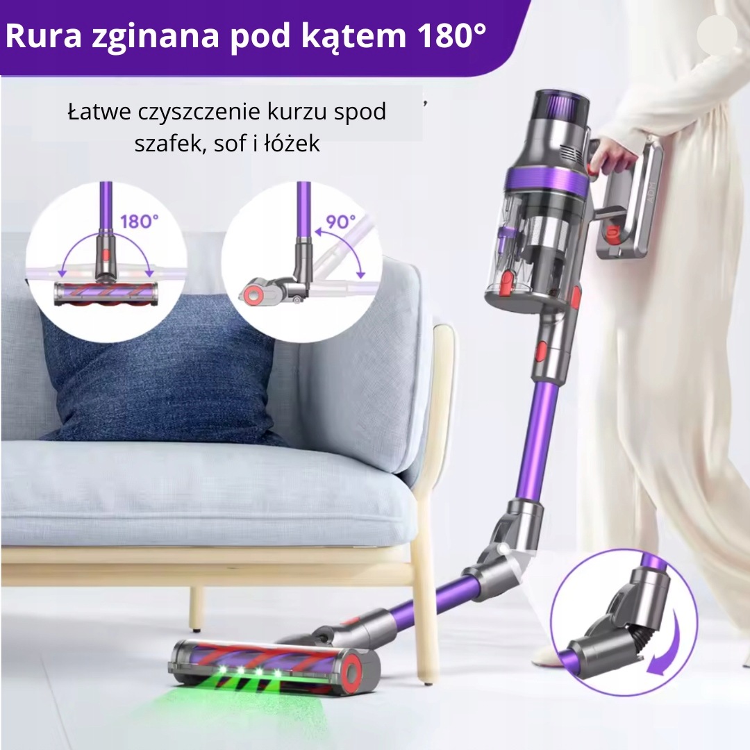 Vysavač se skládací trubicí Adm 250 W, objem 0,8 l, Hepa