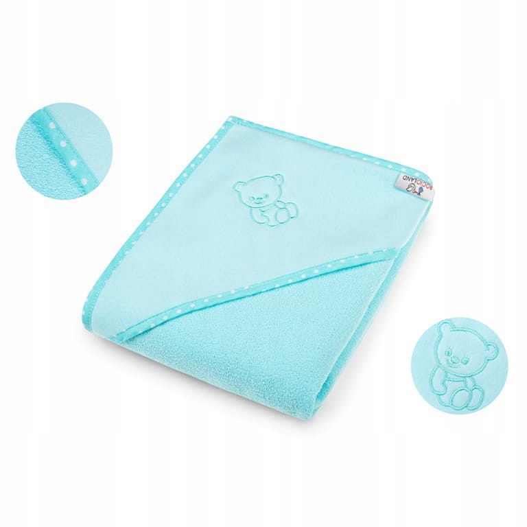 OKRYCIE KĄPIELOWE Z KAPTURKIEM 80X80 100% BAWEŁNA Kod producenta okrycie niemowlęce