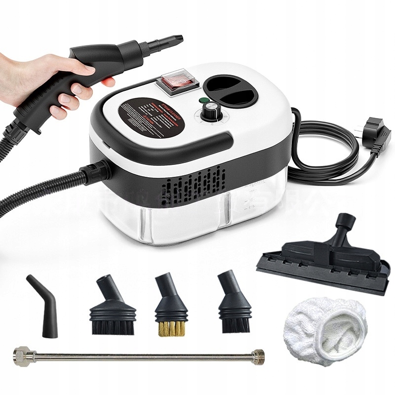 Myjka Parowa Mop Parowy Parownica Mocna 2500W Zestaw Do Tapiecrki Fug Okien