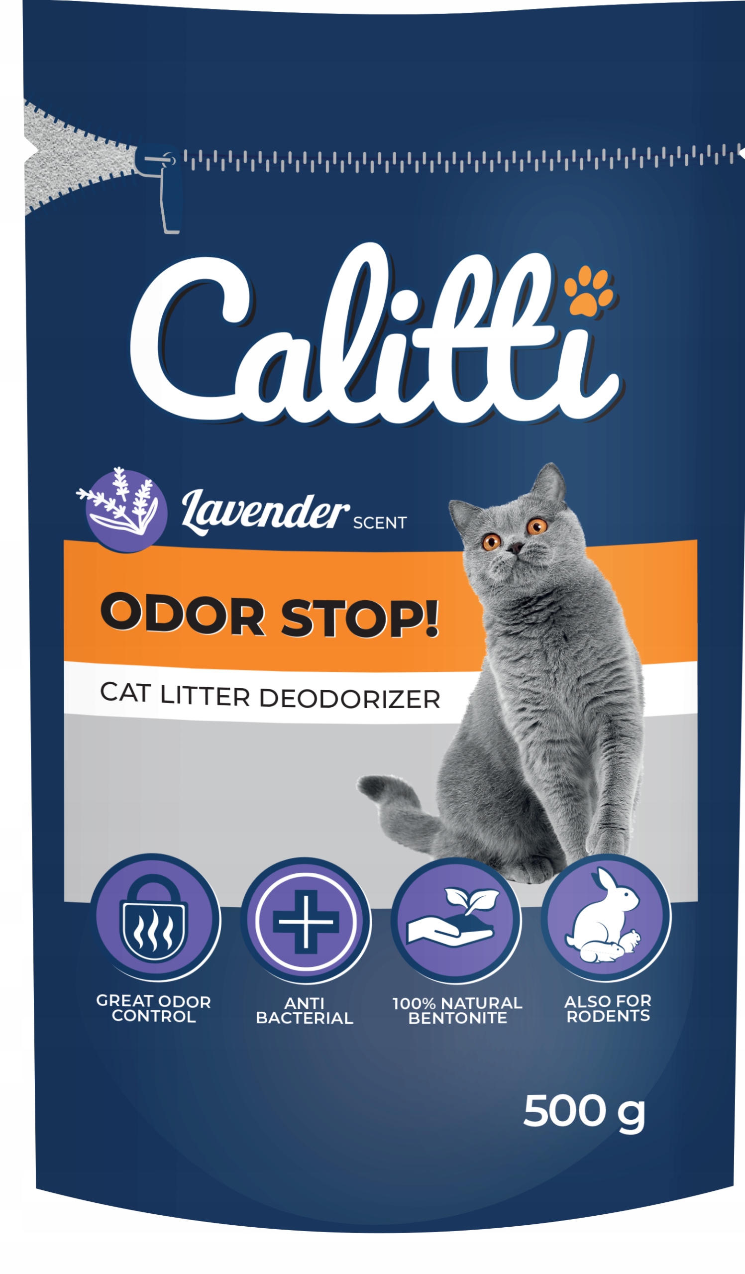 5X Calitti Neutralizátor pachů Odor Stop 500 g Levandule